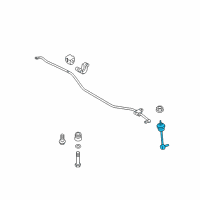 OEM Hyundai Genesis Link Assembly-Rear Stabilizer Diagram - 55530-3M000