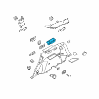 OEM 2016 Kia Sorento Luggage Cup Holder, Right Diagram - 85743C5200WK