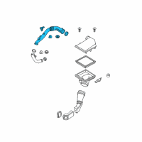 OEM 2014 BMW 640i Gran Coupe Air Duct Without Air Mass Meter Diagram - 13-71-7-605-585