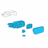 OEM Lincoln MKZ Mirror Assembly Diagram - 9H6Z-17683-C