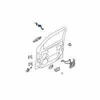 OEM 2003 Kia Sorento Front Door Key Sub Set, Left Diagram - 819703EA00