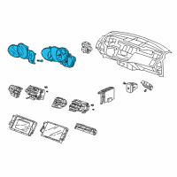 OEM Acura RDX Meter Assembly, Combination Diagram - 78100-STK-A03