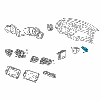 OEM 2008 Acura RDX Switch Assembly, Hazard Diagram - 35510-STK-A01