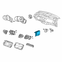 OEM 2009 Acura RDX Cpu Assembly, Automatic Air Conditioner Diagram - 79610-STK-A41