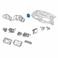 OEM 2012 Acura RDX Switch Assembly, Remote Control Mirror Diagram - 35190-STK-A02