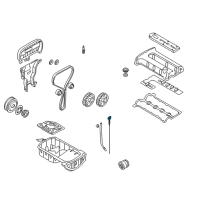 OEM 1998 Kia Sephia Oil Level Gauge Assembly Diagram - 0K24710450D