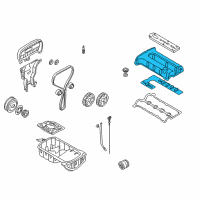 OEM 2000 Kia Sephia Cover Assembly-Head Diagram - 224102Y100