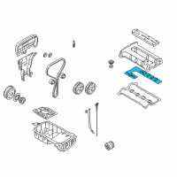 OEM 2000 Kia Spectra Plate-Oil Baffle Diagram - 224022Y100