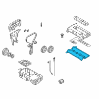 OEM 1998 Kia Sephia Gasket-Head Cover Diagram - 0K24710235B