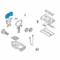 OEM Kia Spectra Cover Assembly-Upper Diagram - 0K9B010511