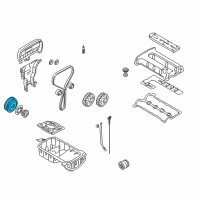 OEM 2003 Kia Spectra PULLEY-DAMPER Diagram - 231242Y700