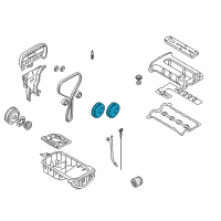 OEM 2003 Kia Spectra Pulley-Camshaft Diagram - 0K24712425