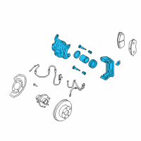 OEM Nissan 370Z CALIPER Assembly-Front LH, W/O Pads Or SHIMS Diagram - 41011-EG50A