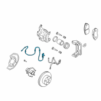 OEM 2006 Infiniti M45 Sensor Assembly-Anti SKID, Front R Diagram - 47910-1NP0A