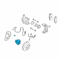 OEM Infiniti Road Wheel Hub Assembly, Front Diagram - 40202-4GE0A