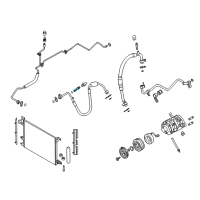 OEM 2018 Ford Flex Return Hose Valve Diagram - E3EZ-19D701-AA