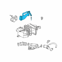 OEM 2002 Toyota 4Runner Air Duct Diagram - 53807-35070