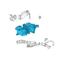 OEM Toyota 4Runner Air Cleaner Assembly Diagram - 17700-62100