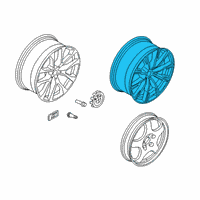 OEM BMW X5 Disk Wheel, Light Alloy, In Diagram - 36-11-8-071-997