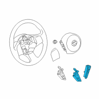 OEM Nissan Versa Switch Assy-Ascd, Steering Diagram - 25550-9KH1A