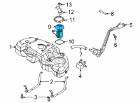 OEM 2022 Ford Escape SENDER AND PUMP ASY Diagram - LX6Z-9H307-C
