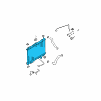 OEM 2011 Nissan Versa Radiator Assy Diagram - 21460-ZW40B