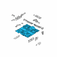 OEM Chrysler Sebring Pan-Front Floor Diagram - 4878546AB