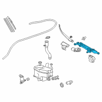OEM 2012 Lexus LS460 Link Assembly, Front WIPER Diagram - 85150-50200