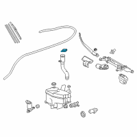 OEM Lexus LS460 Cap, Washer, D Diagram - 85386-50010