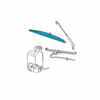 OEM 2007 Dodge Ram 1500 Blade-Front WIPER Diagram - 55077100AE