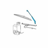 OEM 2009 Dodge Ram 3500 Arm WIPER-Front WIPER Diagram - 55077133AD