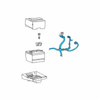 OEM 2010 Mercury Mountaineer Positive Cable Diagram - 9L2Z-14300-BA
