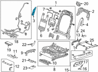 OEM Acura Bolster Support Inner Diagram - 81523-TYA-A21