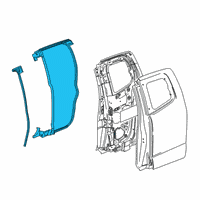 OEM 2017 Chevrolet Colorado Door Weatherstrip Diagram - 84234301