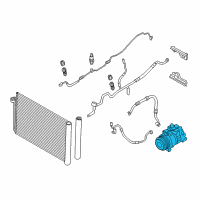 OEM 2014 BMW M5 Air Conditioning Compressor With Magnetic Coupling Diagram - 64-50-9-154-072