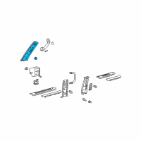 OEM 2004 Lexus GX470 Garnish, Front Pillar, RH Diagram - 62211-60180-A0