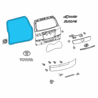 OEM 2010 Toyota RAV4 Weatherstrip Diagram - 67881-0R010