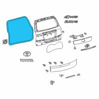 OEM 2006 Toyota RAV4 Weatherstrip Diagram - 67881-0R010