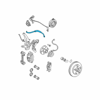 OEM 2005 Lincoln Navigator Brake Hose Diagram - 6L1Z-2078-BA