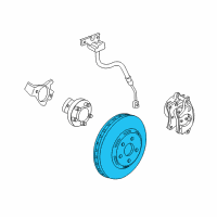 OEM Chevrolet Corvette Rotor Diagram - 10445856