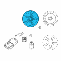 OEM Nissan Leaf Aluminum Wheel Diagram - 40300-5SH3E