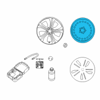 OEM Nissan Leaf Aluminum Wheel Diagram - 40300-3NF0E