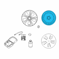 OEM 2014 Nissan Leaf Aluminum Wheel Diagram - 40300-3NF0E