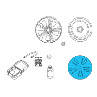 OEM Nissan Leaf Disc Wheel Cover Diagram - 40315-5SA0B