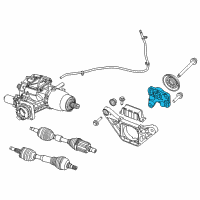 OEM Jeep Cherokee Bracket-Differential Diagram - 68155100AA