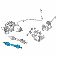 OEM 2020 Jeep Cherokee Axle Half Shaft Left Diagram - 68292313AB