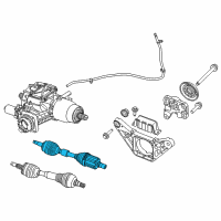 OEM 2014 Jeep Cherokee Axle Half Shaft Diagram - 52123660AB