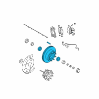 OEM 2011 Ford F-350 Super Duty Hub & Rotor Diagram - CC3Z-1102-A