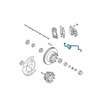 OEM Ford F-250 Super Duty Brake Hose Diagram - 8C3Z-2078-CL