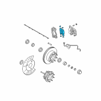OEM 2008 Ford F-350 Super Duty Front Pads Diagram - AU2Z-2V001-D